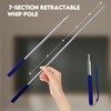Mafegu 2pcs Retractable Teacher's Whip,Teaching Whip,Metal Retractable Whip,Extended Handheld Presenter,Whiteboard