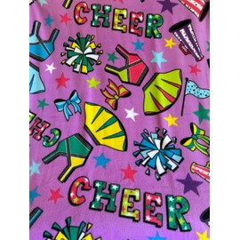 Cheerleader Spirit Anti-Pill Premium Fleece Fabric by The Yard