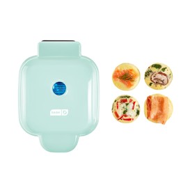 Dash Deluxe Egg Bite Maker - Electric Egg Bite Maker for Healthy Protein Snacks - Quick Cleanup, Space-Saving Design & Non-Slip Feet - 4 Servings, Aqua