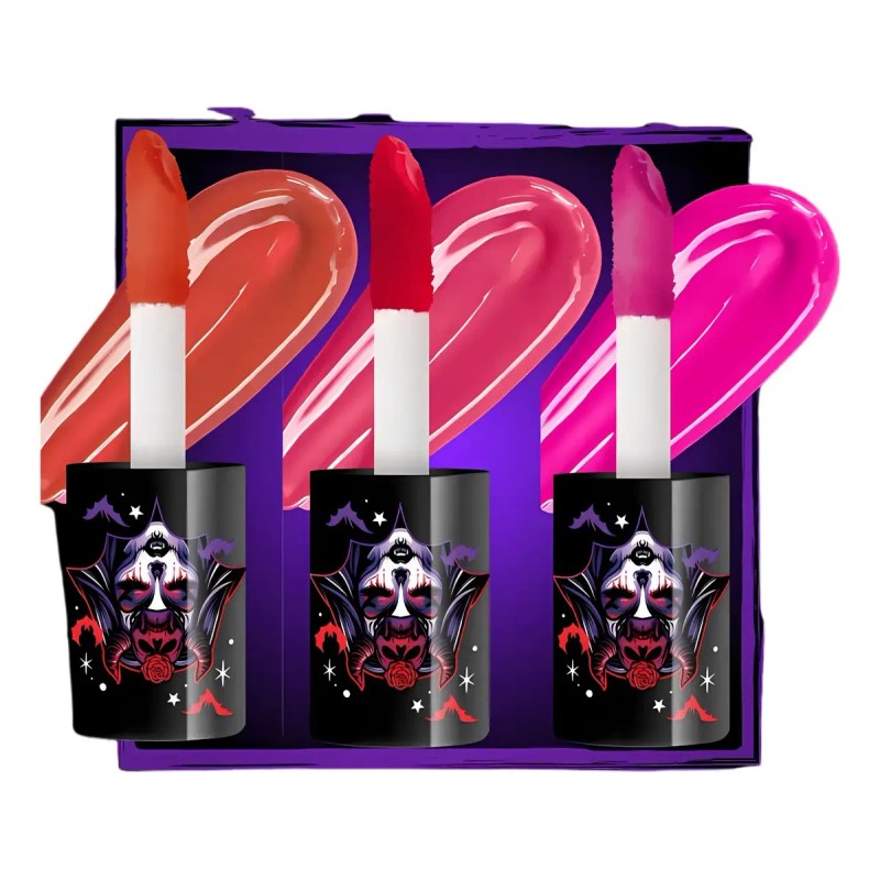 Kit Tinta Para Labios Malagna Labial Líquido Gothic Vampiria