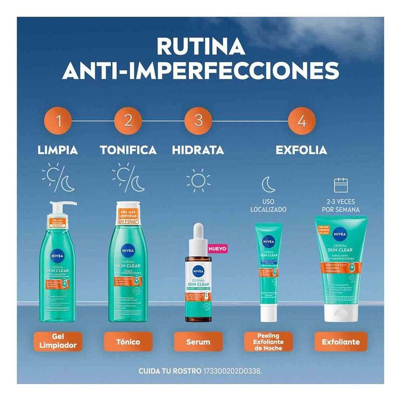 Sérum Nivea Derma Skin Clear Anti-imperfecciones Acabado Mate 30m