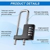 Rawrr Combination Lock 4 Digit Black Combination Lock for School