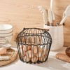 Farmhouse Egg Baskets for Gathering Fresh Egg With Handle, Round