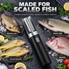 Cordless Electric Fish Scaler with Stainless Steel Roller – Rechargeable