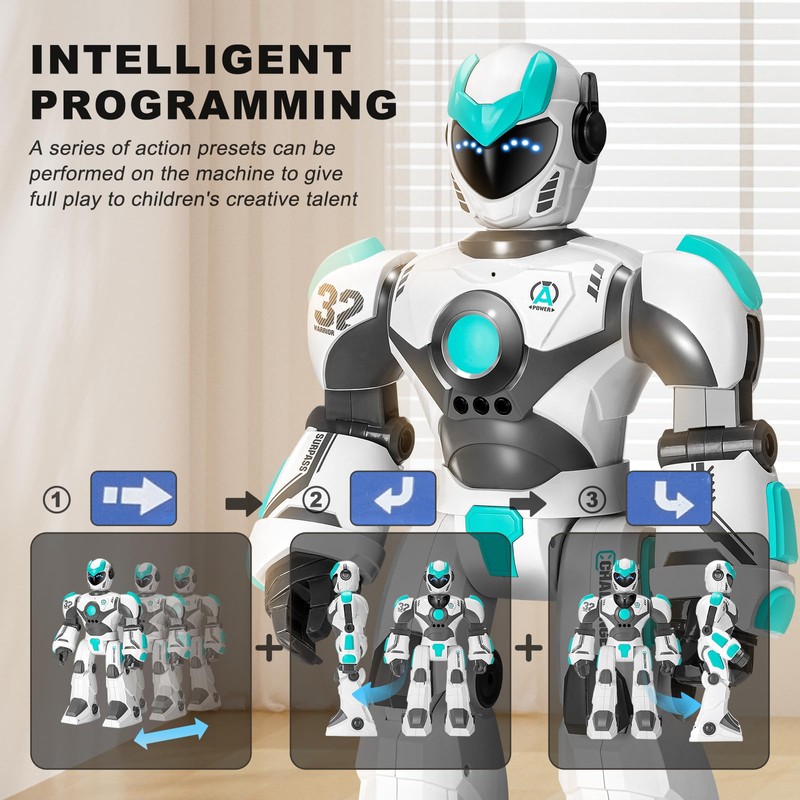 Remote Voice Control Large Robot: 2.4Ghz WiFi Signal Intelligent Programmable