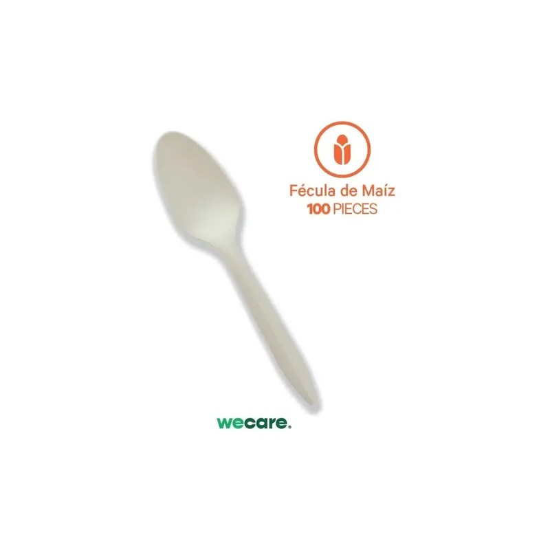 We Care - Cuchara Desechable 100 Biodegradable
