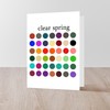CafePress Color Analysis Card Clear Spring Folded Greeting Card Glossy