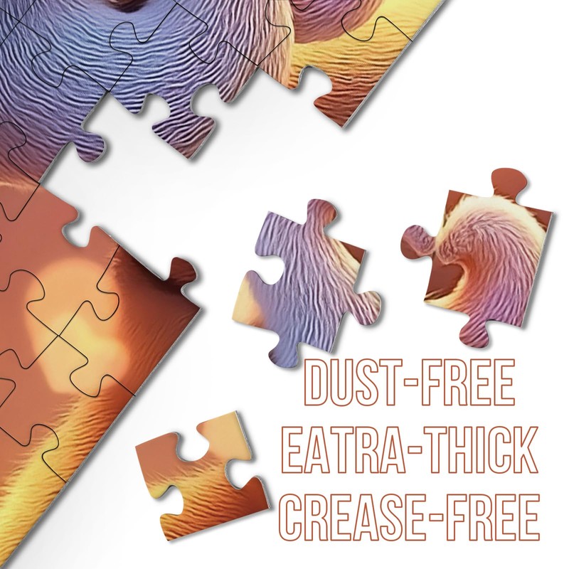 Funny Elephant Puzzles for Adults 1000 Pieces, Cute Animal Art