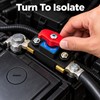 12V/24V Manual Battery Disconnect Switch, Heavy-Duty Battery Cut-Off Switch for