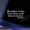 Bargain Max Decals Psalm 37:4 Verse Sticker Decal Notebook Car
