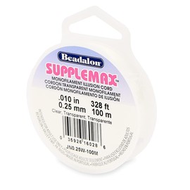 SuppleMax Illusion 0.25mm Clear Monofilament Bead String 100m