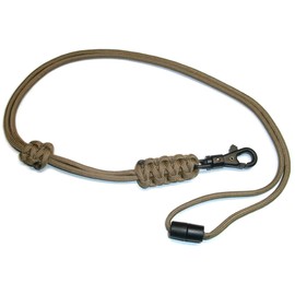 RedVex Paracord Cobra Neck Lanyard with Safety Break-Away and Adjuster - ABS Clip - Choose your color and size-Coyote Brown-22