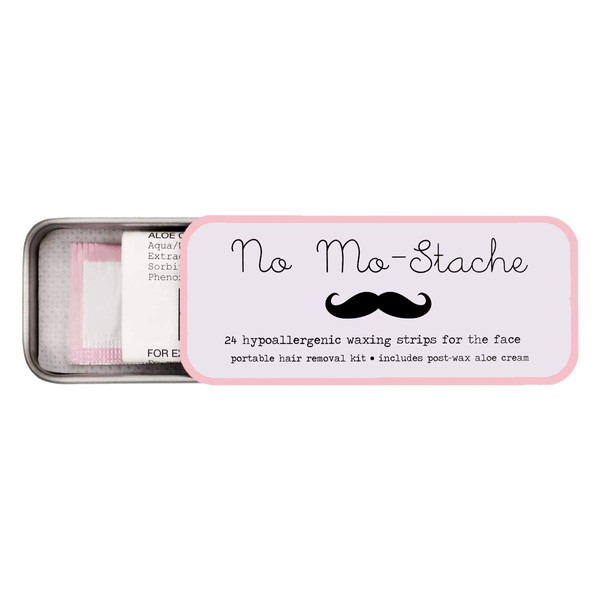 No Mo-Stache Shark Tank Hair Removal Lip Wax Strips - Safe To Use for All Skin Type - 24 Travel Friendly Individual Use Lip Wax Strips - The Quick Easy Way of Lip Waxing - Hair Removal Skin Exfoliator