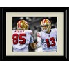 Framed Brock Purdy and George Kittle Autograph Promo Print (Black