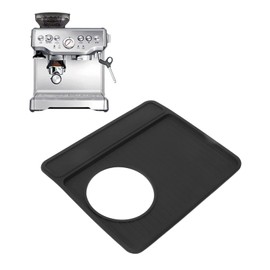 Alfombrilla para cafetera Breville 870 880, alfombrilla de silicona antideslizante para café a prueba de polvo, alfombrilla protectora superior para máquina de café segura para alimentos(Negro)