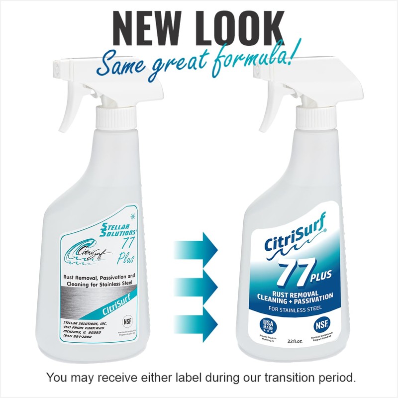 CitriSurf® 77 Plus Stainless Steel Rust Remover and Passivation Cleaner