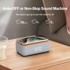 REACHER 15W Fast Magnetic Wireless Charging Alarm Clock with White