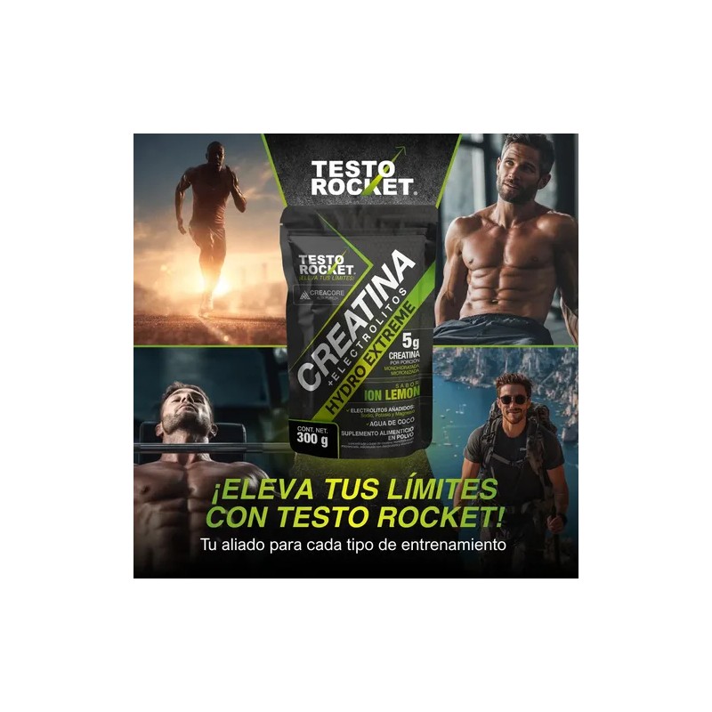 Creatina Electrolitos, Vitaminas Testo Rocket
