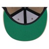 Lids Blank Full Court w/Colored Under Visor Fitted Cap Khaki/Green