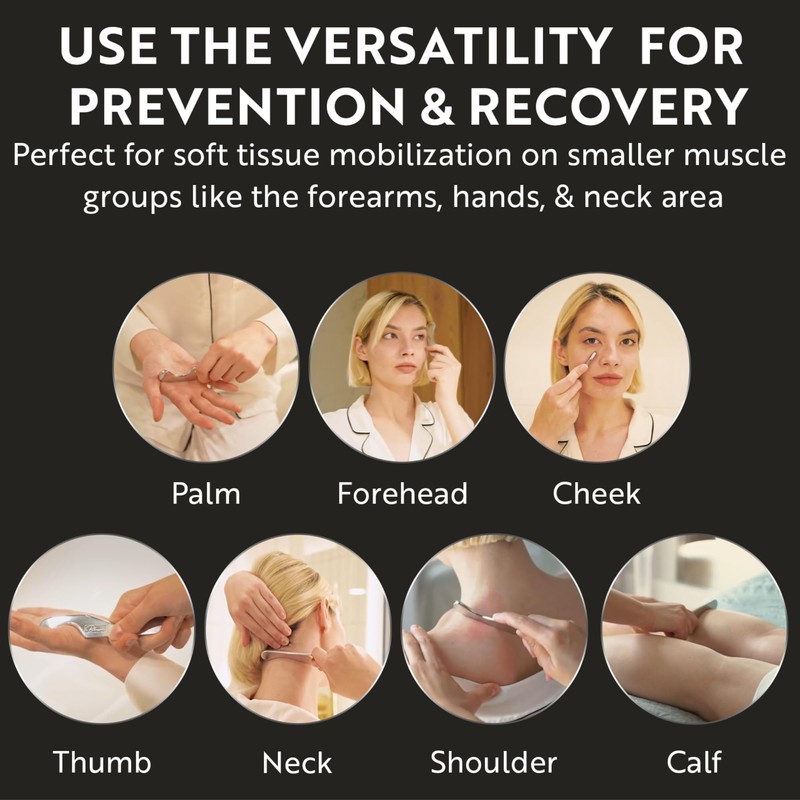 Robulove 3 in 1 musce Scraper Stainless Steel Gua Sha