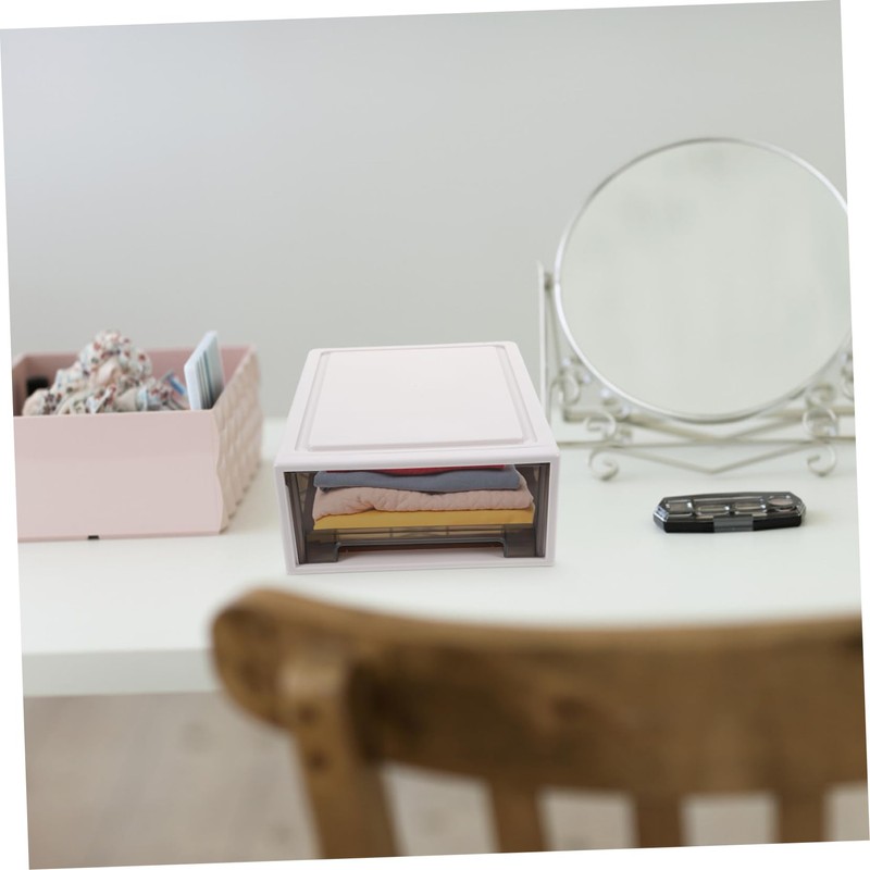 STOBAZA Large Capacity Plastic Storage Drawers Stackable Organiser Clothes Storage