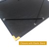 IvyRobes PU Leather Sheet Music Folder Black, 3 Rings Hand