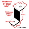 1.25" Canvas Offset Clips Extra Heavy Duty with Screws 20