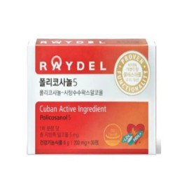 Reidel Policosanol 5 200mg x 30 tablets 1 box Wellness MAD / 폴리코사놀5 200mg x 30정 1박스 웰니스MAD