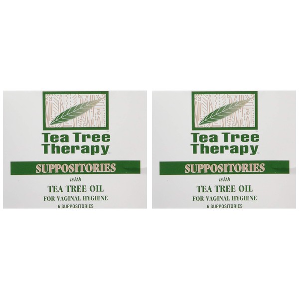 Tea Tree Therapy - Suppository with Tea Tree Oil For Vaginal Hygiene (2-Pack of 6)