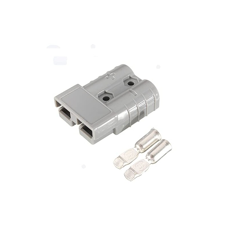 2pc Battery Quick Connector Kit 50a Plug Connect Disconnect Winch