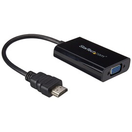 StarTech.com HDMI to VGA Video Adapter with Audio for Laptop / Ul ... (HD2VGAA2?DUP) -