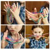 12pcs Finger Twist Thread Game Rainbow Rope Finger Twist Rainbow