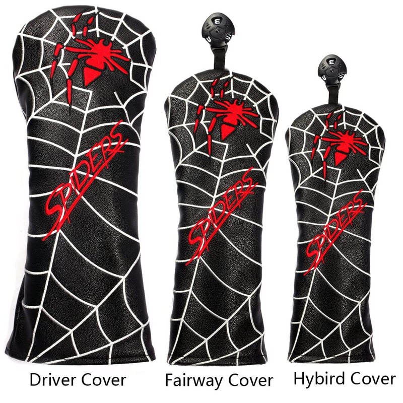 SHABIER Spider Golf Club Head Covers for Fairway Cover PU