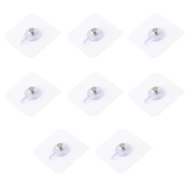 8 Pack Picture/Frame Hanging. Holds 17 lb,Professional Frame Picture Hooks,Heavy Duty Picture Hangers for Wall Mounting,with Strong Viscose,Seamless Stickers,Nails,No Punching Installation,Screw Rod