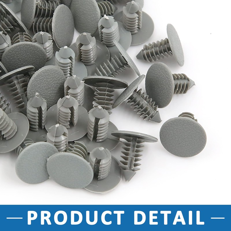 A ABSOPRO Plastic Trim Clip 8 mm Bumper Door Rivets