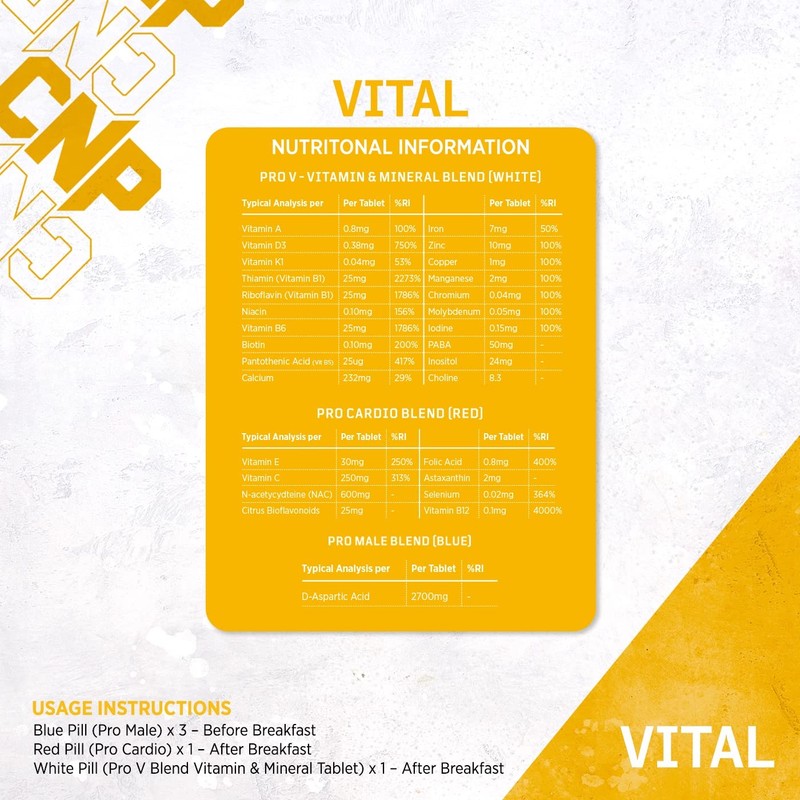 CNP Professional Vitamin Range, Vitamin C & D. Complete Athlete