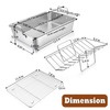 P&P CHEF 14" Roaster Roasting Pan with Baking Rack and
