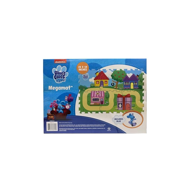Blue's Clues & You Foam Megamat with Blue on Scooter