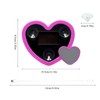 Solar Powered Car LED Ambient Light - Double Heart Shaped