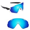 Alphax Ice Blue Polarized Replacement Lenses for Oakley Wind Jacket