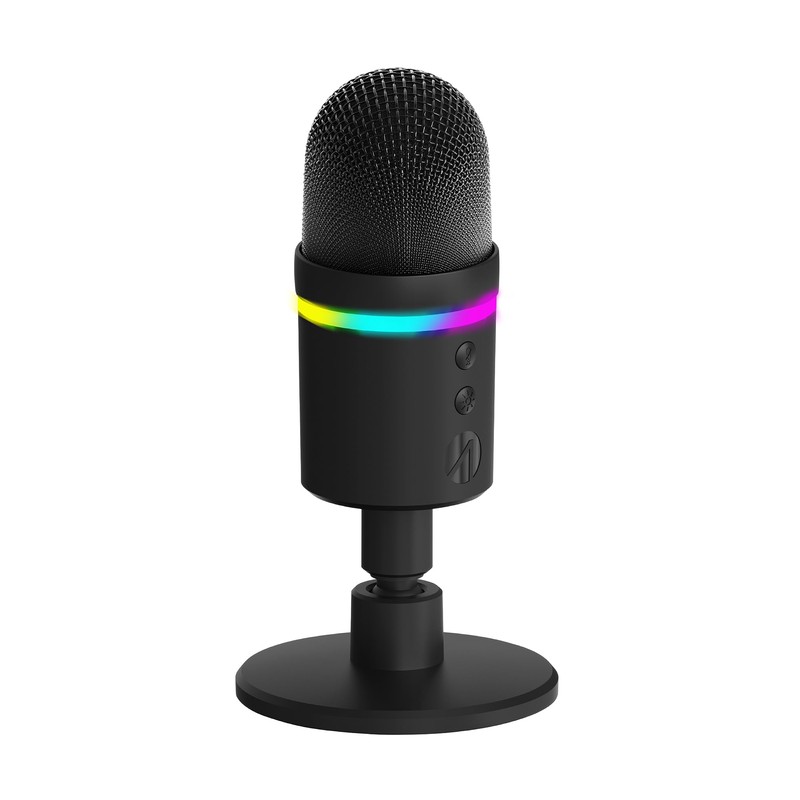 STEALTH Light-Up LED USB Streaming Microphone with Noice Cancelling Function