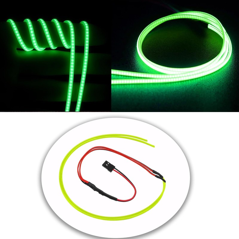 ZHUOYUEFSC Heavy Duty Flexible Cuttable RC Car LED Strip Lights,