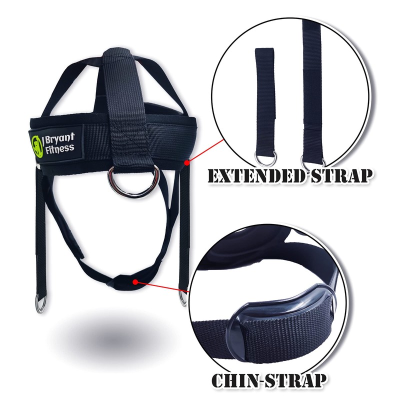 J Bryant Neck Harness Head Weight Lifting with Chain Adjustable