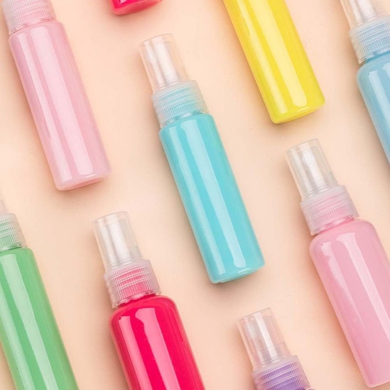Galepromot 1Pc Pink Refillable Bottles, Candy Color Empty Bottles, Mini