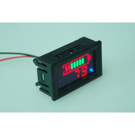 SMAKN DC 12v 24V 36V 48V 60V 72V 96V Acid lead batteries percentage capacity indicator LED Tester voltmeter(Default 96v)