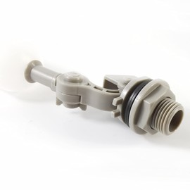 ROYHOO 4PCS 1/2 Inch Float Ball Valve Plastic Water Float Valve Mini Plastic Float Valve with Adjustable Arm for Automatic Water Level Control of Water Tank Gray