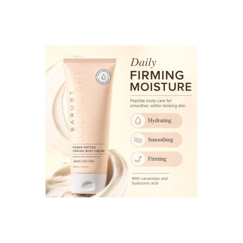 firming peptide body lotion, containing niacinamide ， smooths fine lines,