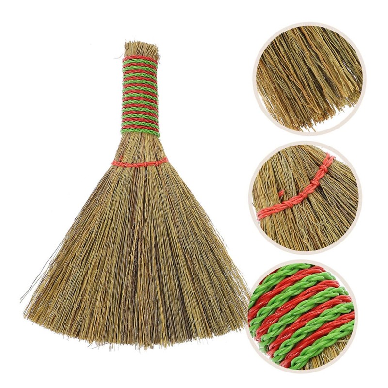 ULTECHNOVO 3pcs Small Desktop Broom Manual Short Handle Whisk Brush