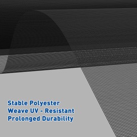 MAGZO Window Screen Replacement Roll Packed 20 Mesh, 37"x197" Heavy Duty Anti-Scratch Polyester Screen Mesh for Sliding Doors Repair Kit, Ventilated & Durable, Ideal for Windows, Doors & DIY Projects