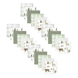 Hudson Baby Paños De Algodón Acolchados Unisex Para Bebé, 24